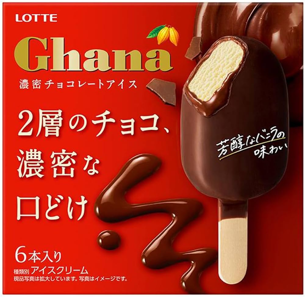Amazon.co.jp: ロッテ ガーナ濃密チョコレートアイス55ml×6本×8箱