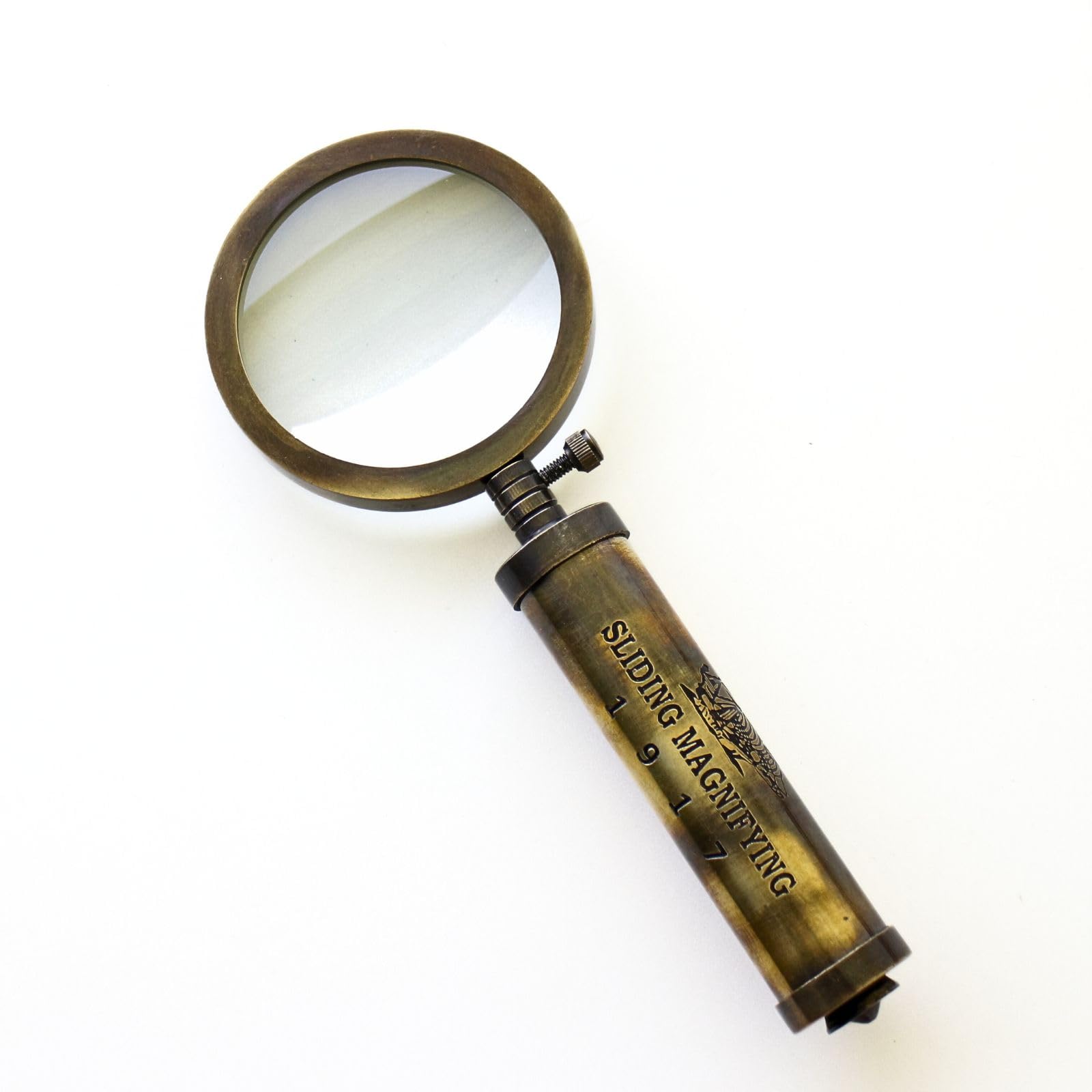 Amazon.co.jp: ルーペ 拡大鏡 おしゃれ 手持ちルーペ 虫眼鏡 真鍮