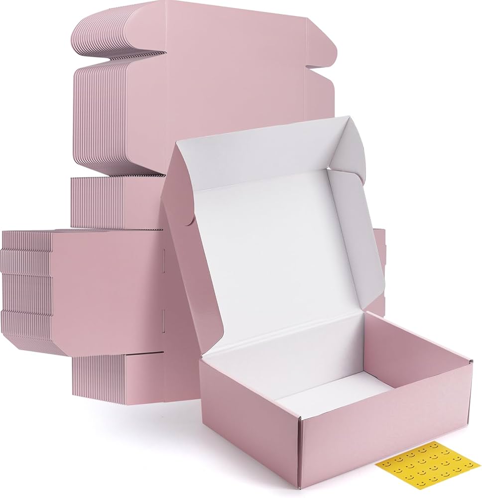 Amazon.com: HORLIMER 12x9x4 inches Shipping Boxes Set of 20, Pink