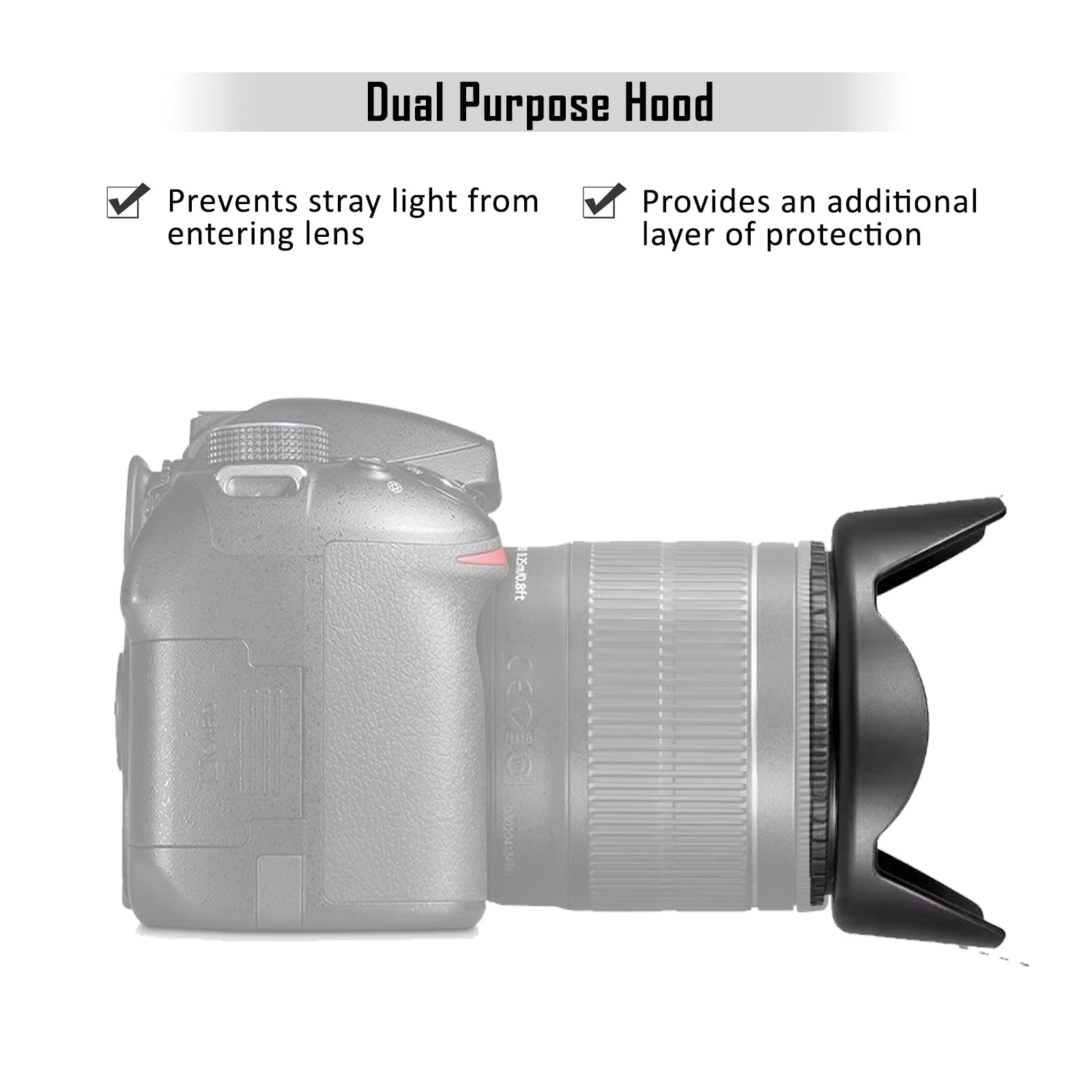Amazon | レンズフード (シェード) Canon EF-S 18-135mm f/3.5-5.6と