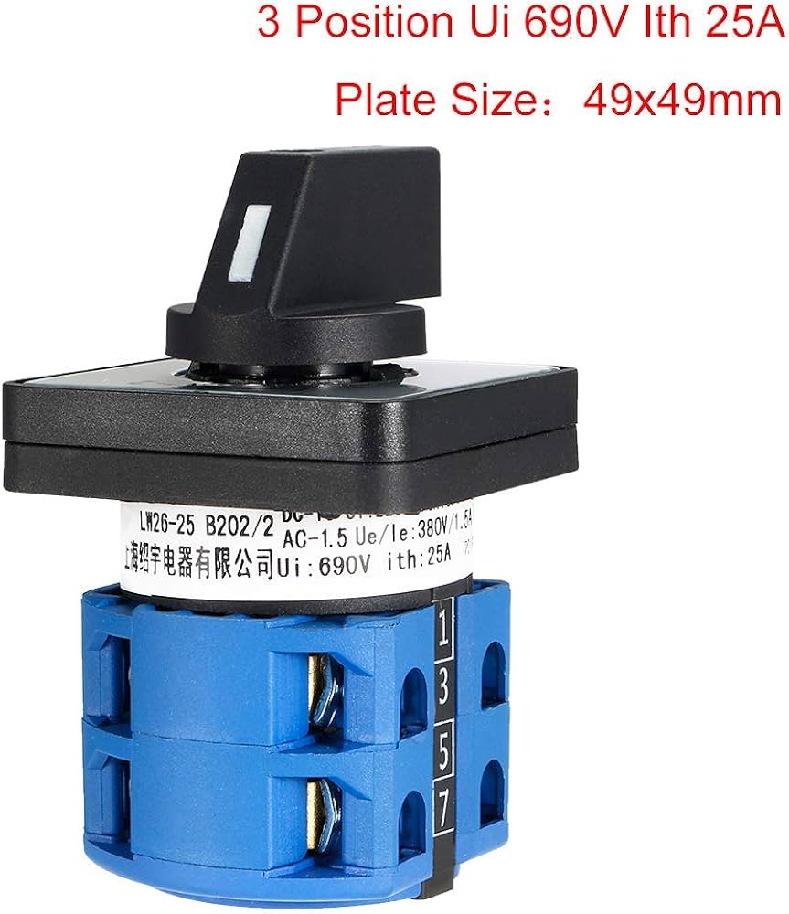 Amazon.co.jp: 切り替えスイッチ3ポジションロータリーセレクターカム