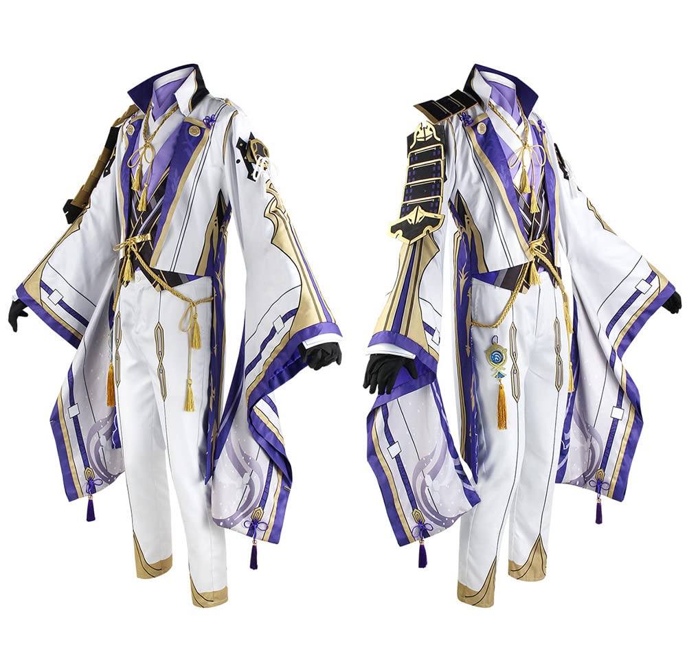 Amazon.co.jp: [BIANQUE] 原神 神里綾人 コスプレ 衣装 ウィッグ