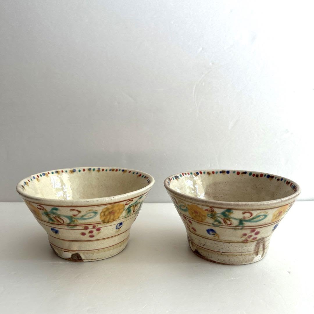 Amazon.co.jp: 伊藤聡信さんの色絵茶碗 2個 : ホーム＆キッチン