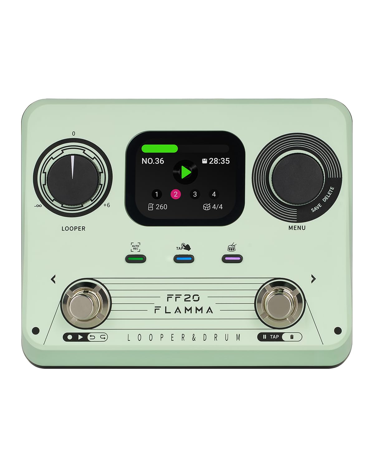 Amazon.co.jp: FLAMMA FF20 ルーパーペダルドラムマシン ドラム