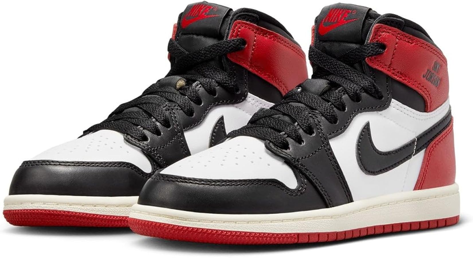 Amazon.com | Kids' Air Jordan 1 Retro High OG Black Toe Reimagined