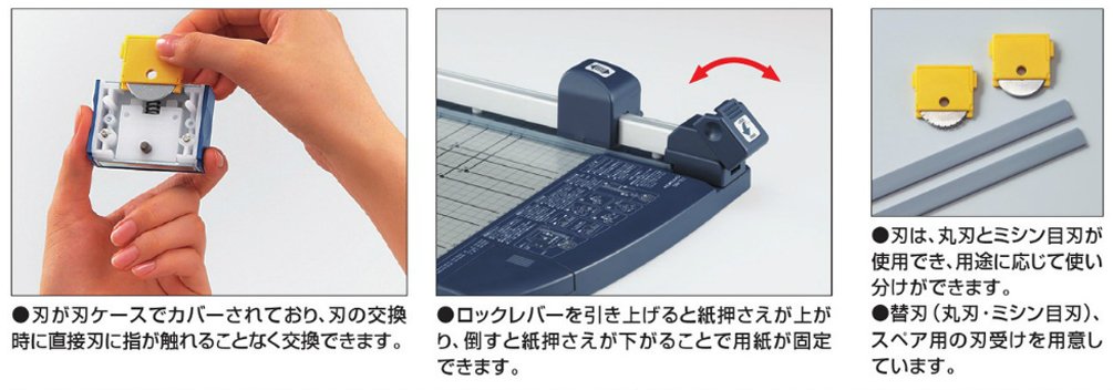 Amazon | コクヨ 裁断機 ペーパーカッター ロータリー式 40枚切り A4