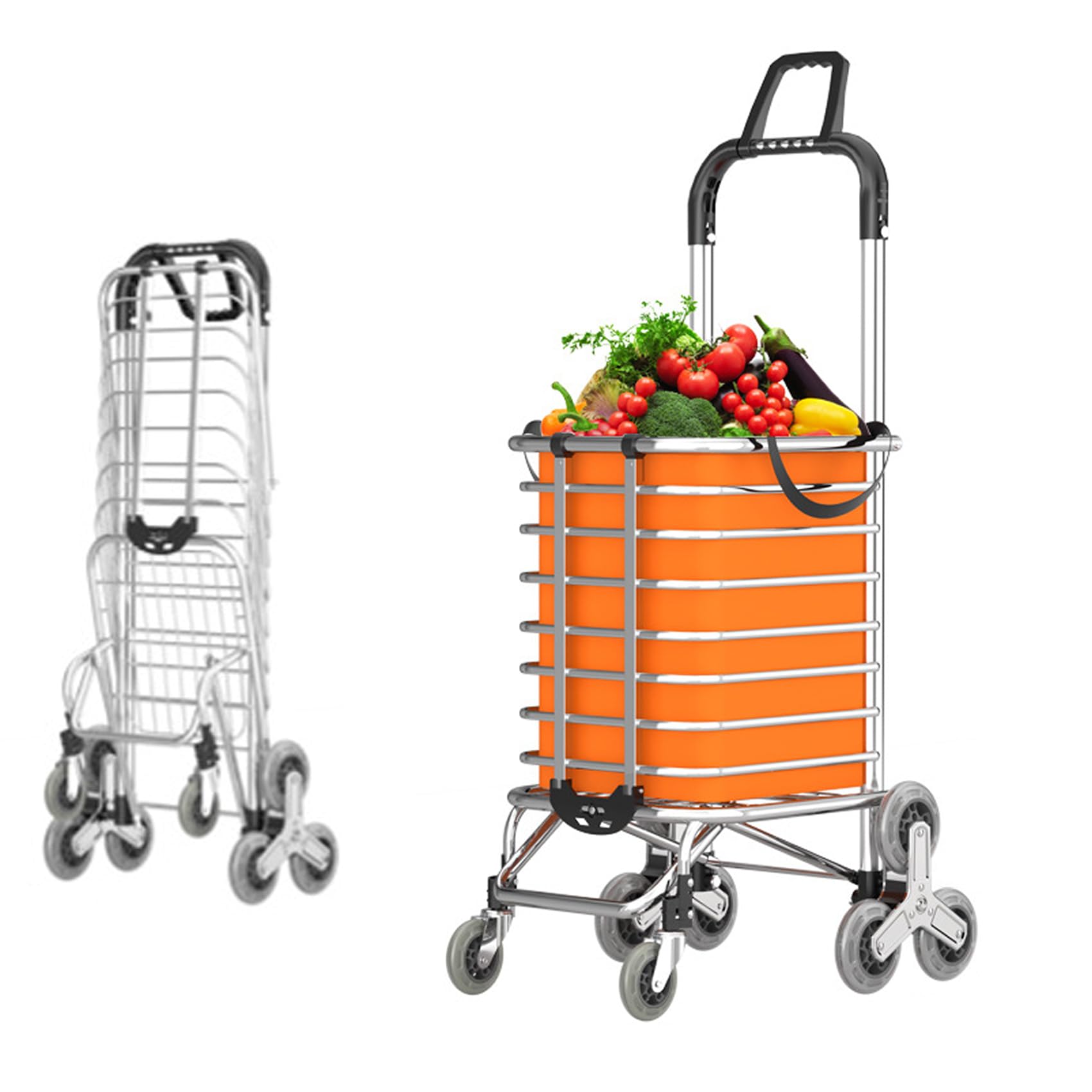 Amazon｜Vrapnudc ショッピングカート 8輪 買い物 キャリーカート