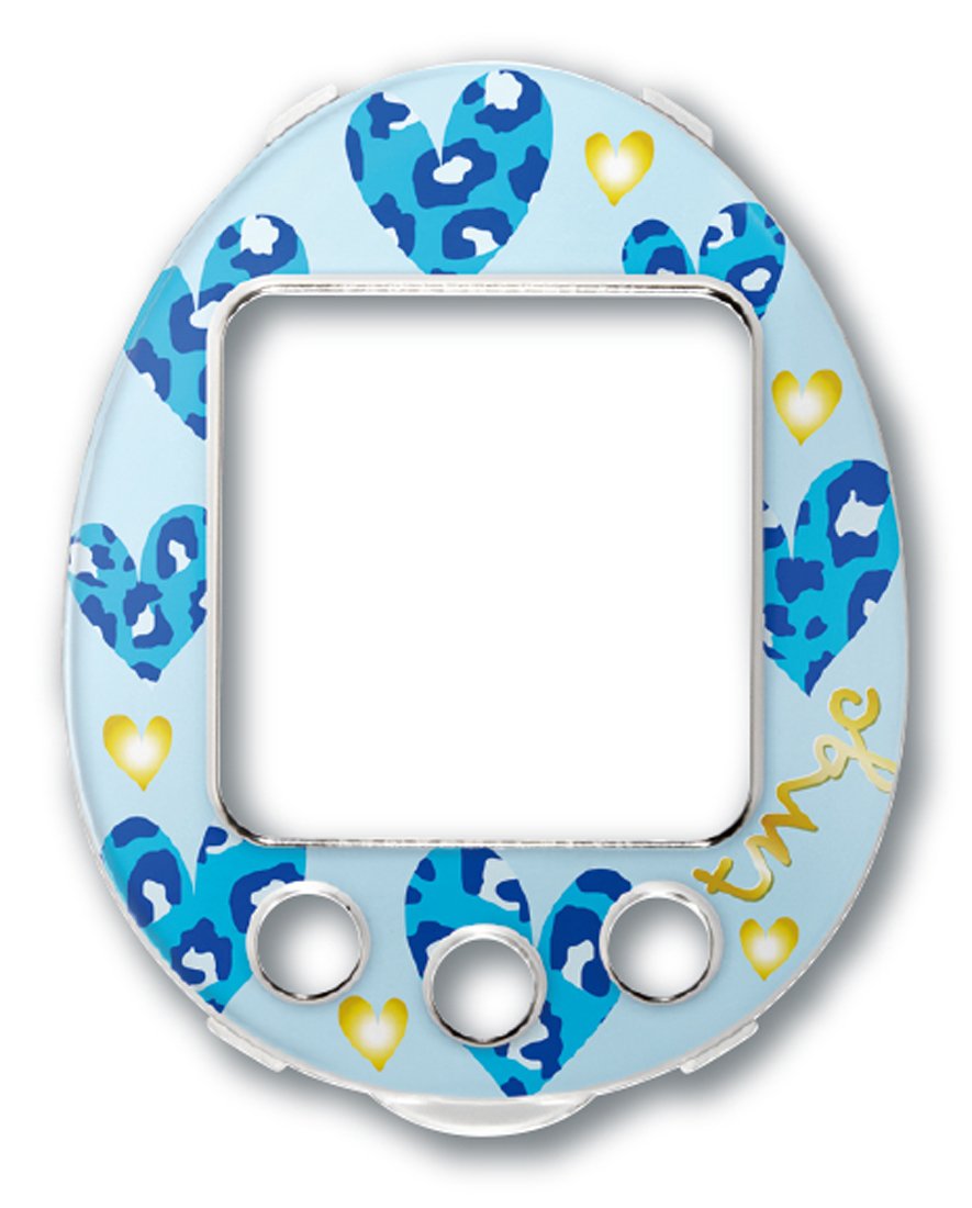 動作確認済み】たまごっち4U ブルー ヒョウ柄ハート 動作確認済み