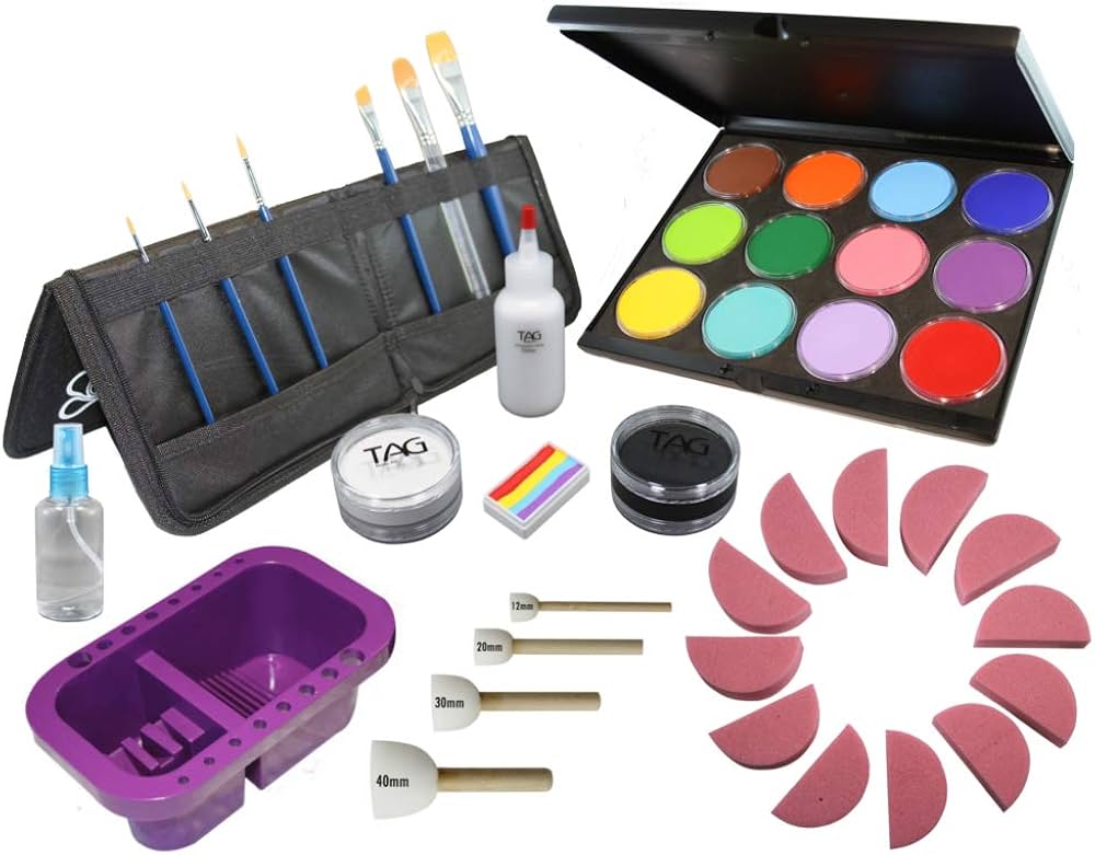 Amazon.com: TAG Face Paint Starter Kit… : Arts, Crafts & Sewing