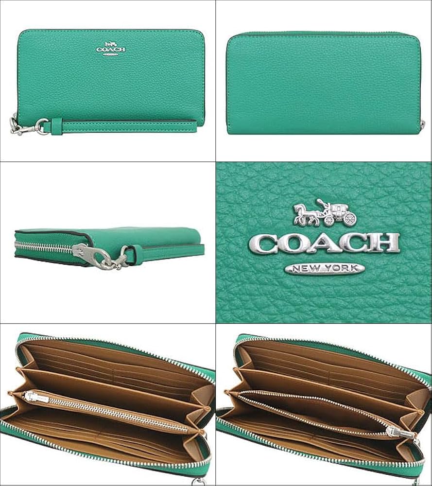 新品】COACH コーチ ラウンド 長財布 C4451 ウォレット カーキ系 COACH