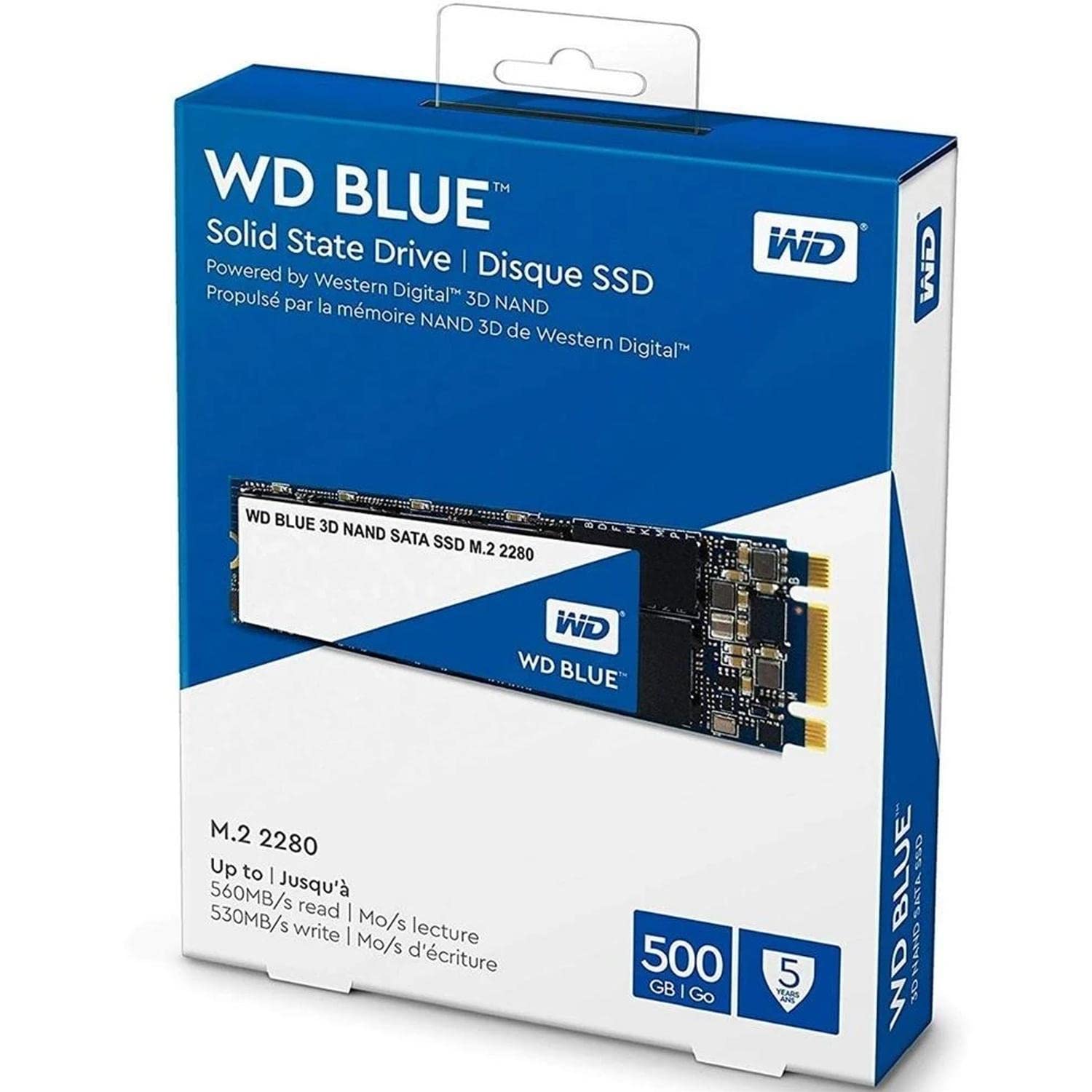 Amazon | WD 内蔵SSD M.2-2280 / 500GB / WD Blue 3D / SATA3.0 / 5年
