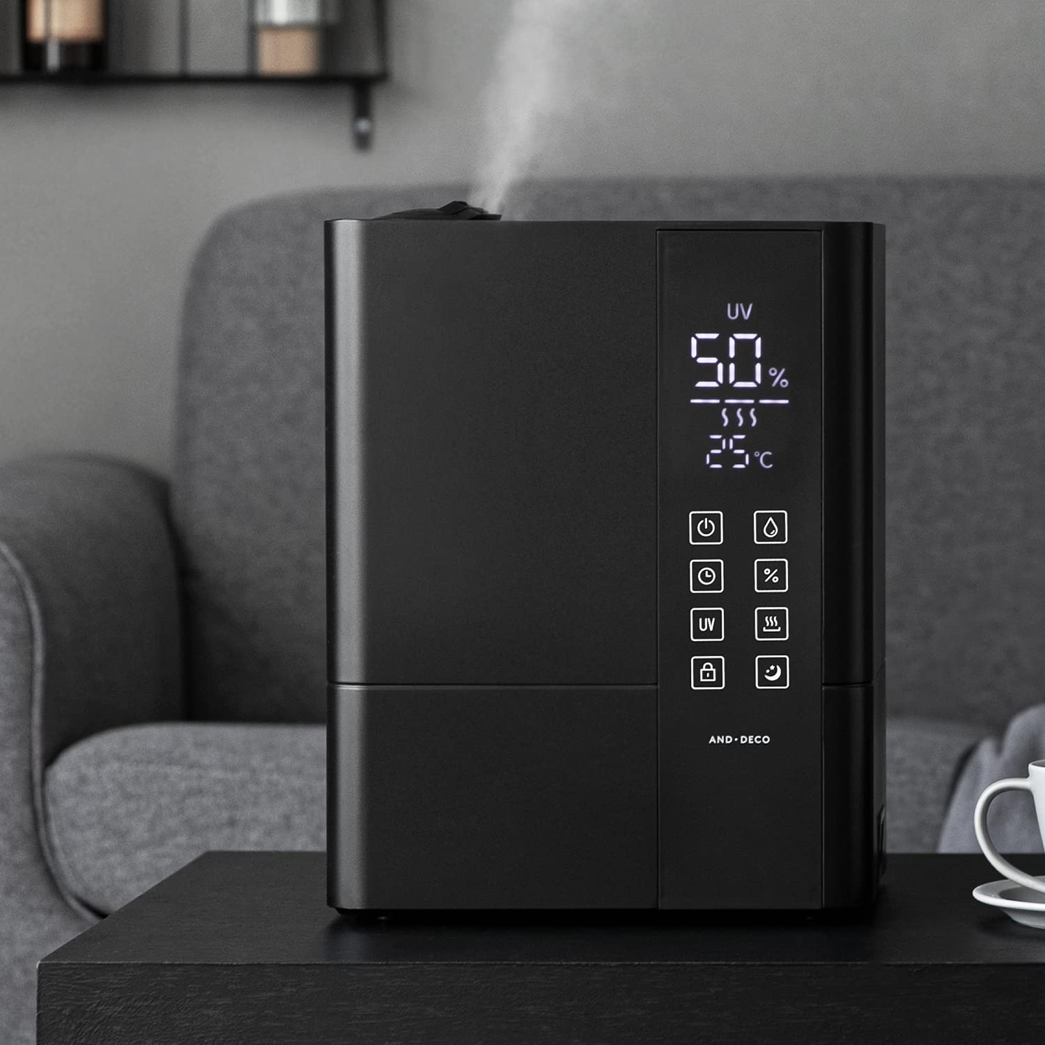 Amazon.co.jp: モダンデコ 加湿器 大容量 6.5L 17畳まで対応 UV除菌