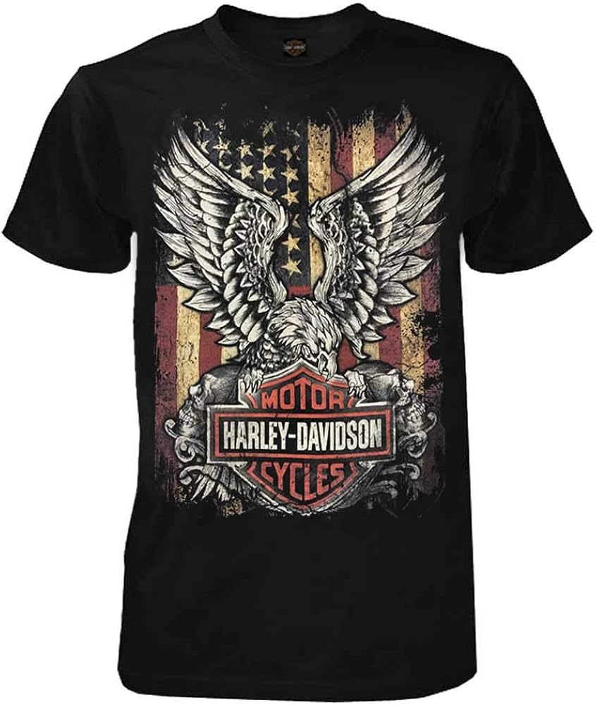 Amazon.com: Harley-Davidson Men's Custom Freedom Short Sleeve Crew