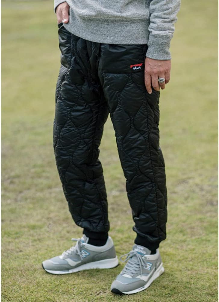 Amazon | [ナンガ] ダウンパンツ キルト 別注モデル (BROWN, S