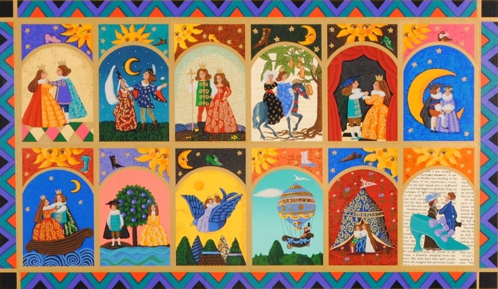 Amazon | 小澤摩純 「踊る12人のお姫様」 絵画 シルクスクリーン 版画