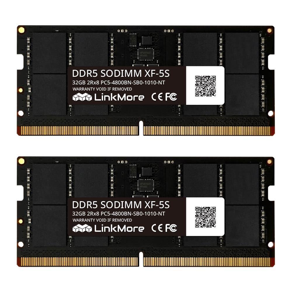 Amazon.co.jp: LinkMore DDR5 32GBx2枚組 (64GB) 4800Mhz PC5-38400