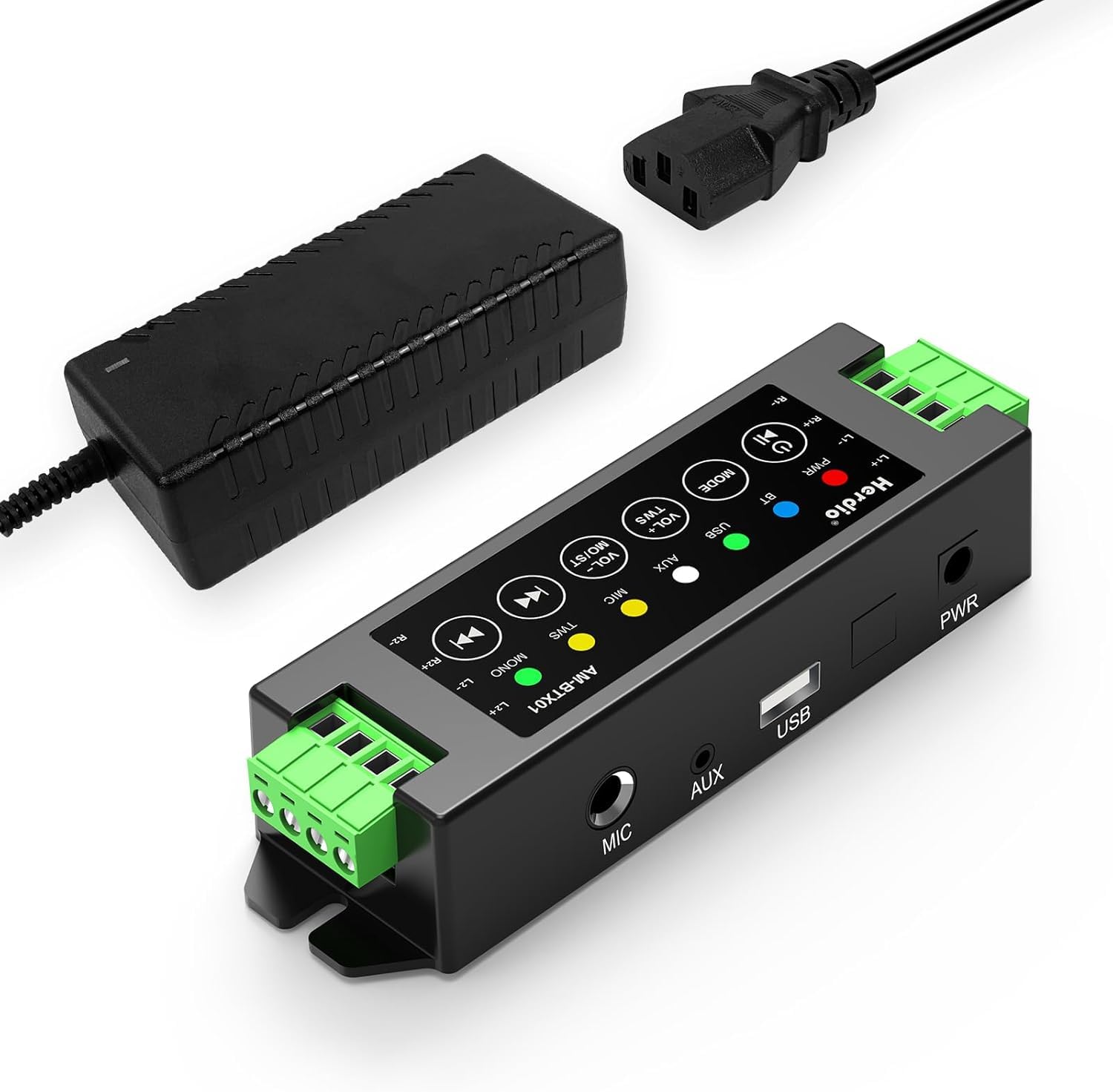 Amazon.com: Herdio 4-Channel Amplifier Bluetooth 5.0 Amp Receiver