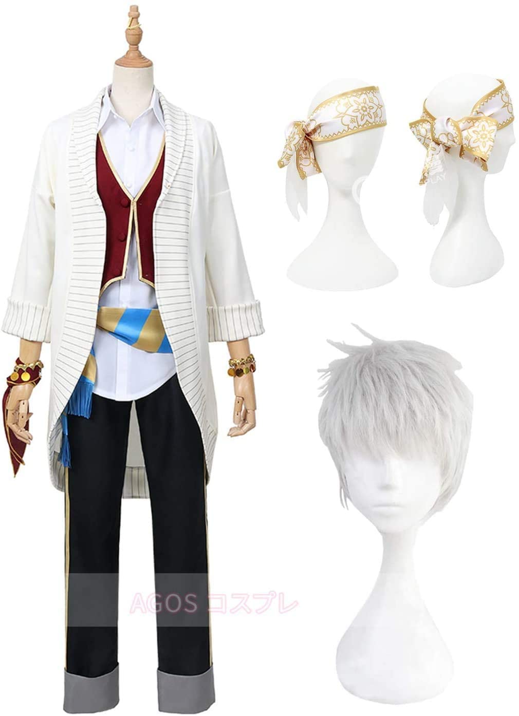 Amazon.co.jp: 漫尚cosplayコスプレ衣装 ターバン付き ウィッグ付き