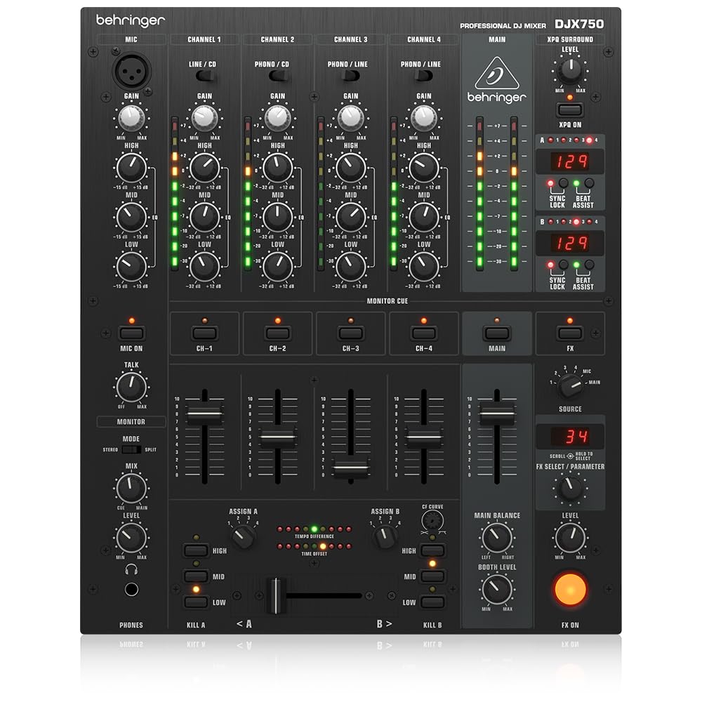 Amazon.com: Behringer PRO MIXER DJX750 Professional 5-Channel DJ