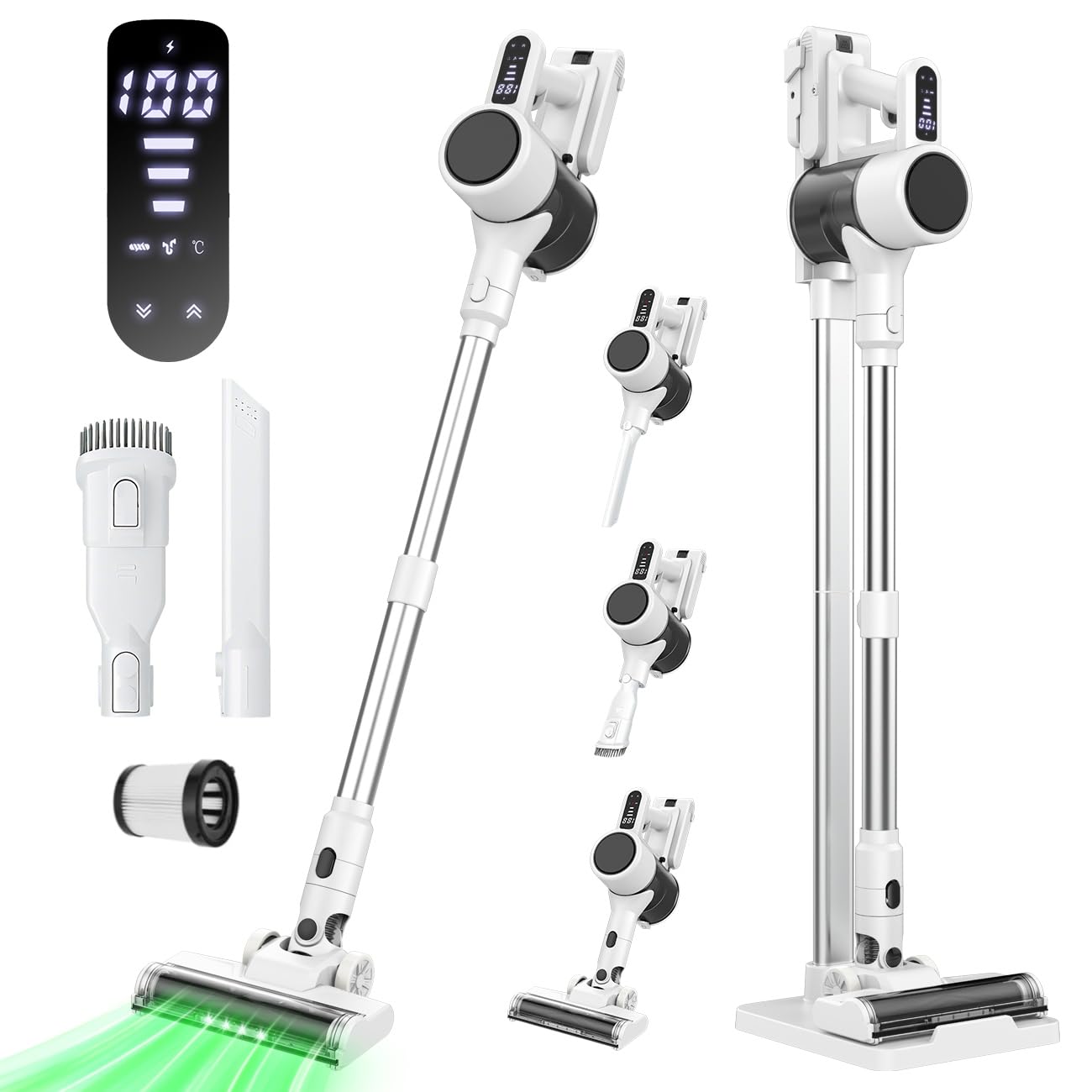 Amazon | 掃除機 コードレス【2026衝撃的デビュー！真100Kpa超強力吸引