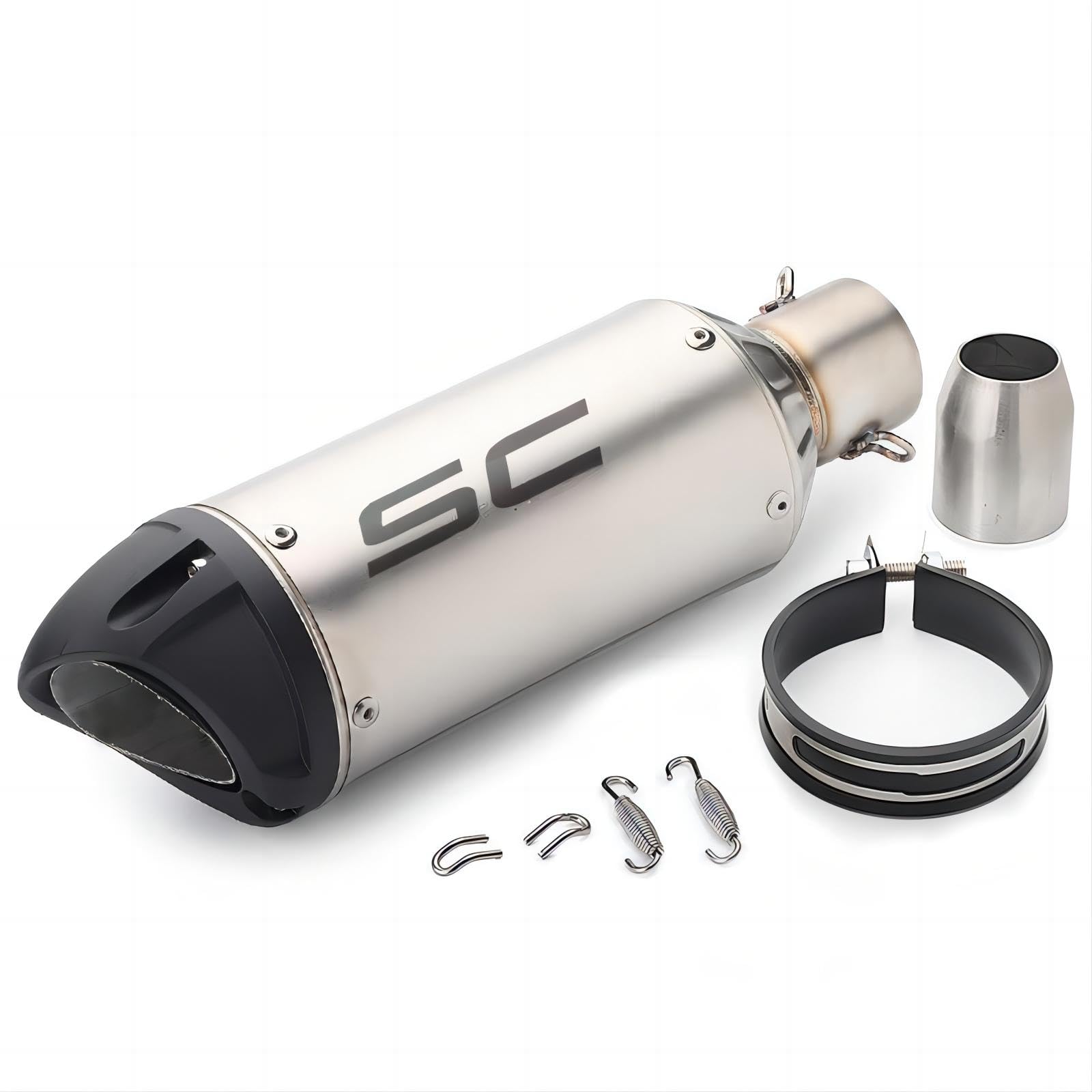 Amazon | バイクサイレンサー スリップオンマフラー 汎用 φ50.8mm 長さ