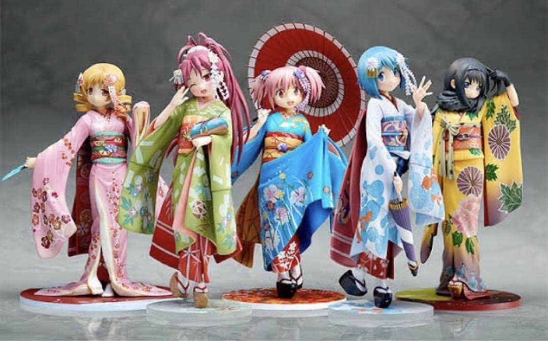 ANIPLEX 魔法少女まどか☆マギカ 舞妓ver 5体セット 着物フィギュア