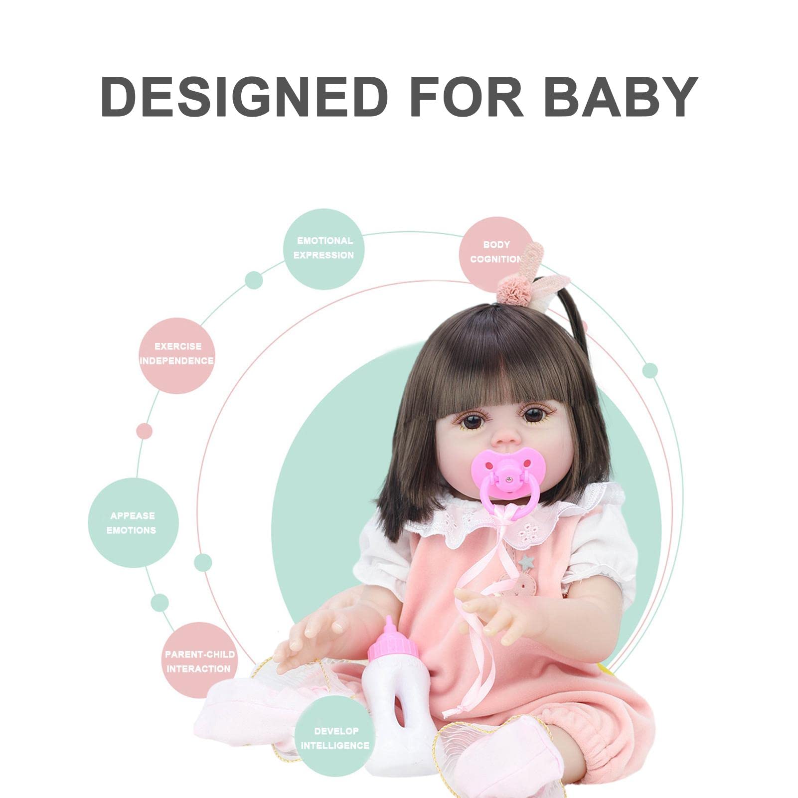 Amazon | リボーンドール,服のおしゃぶりのセットが付いている人形