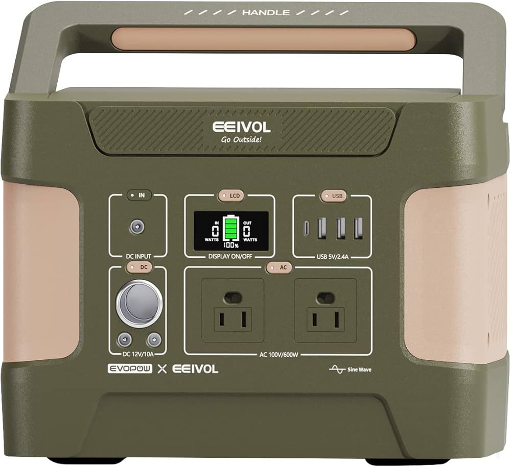 Amazon.co.jp: EEIVOL ポータブル電源 リン酸鉄 515Wh/160938mAh AC