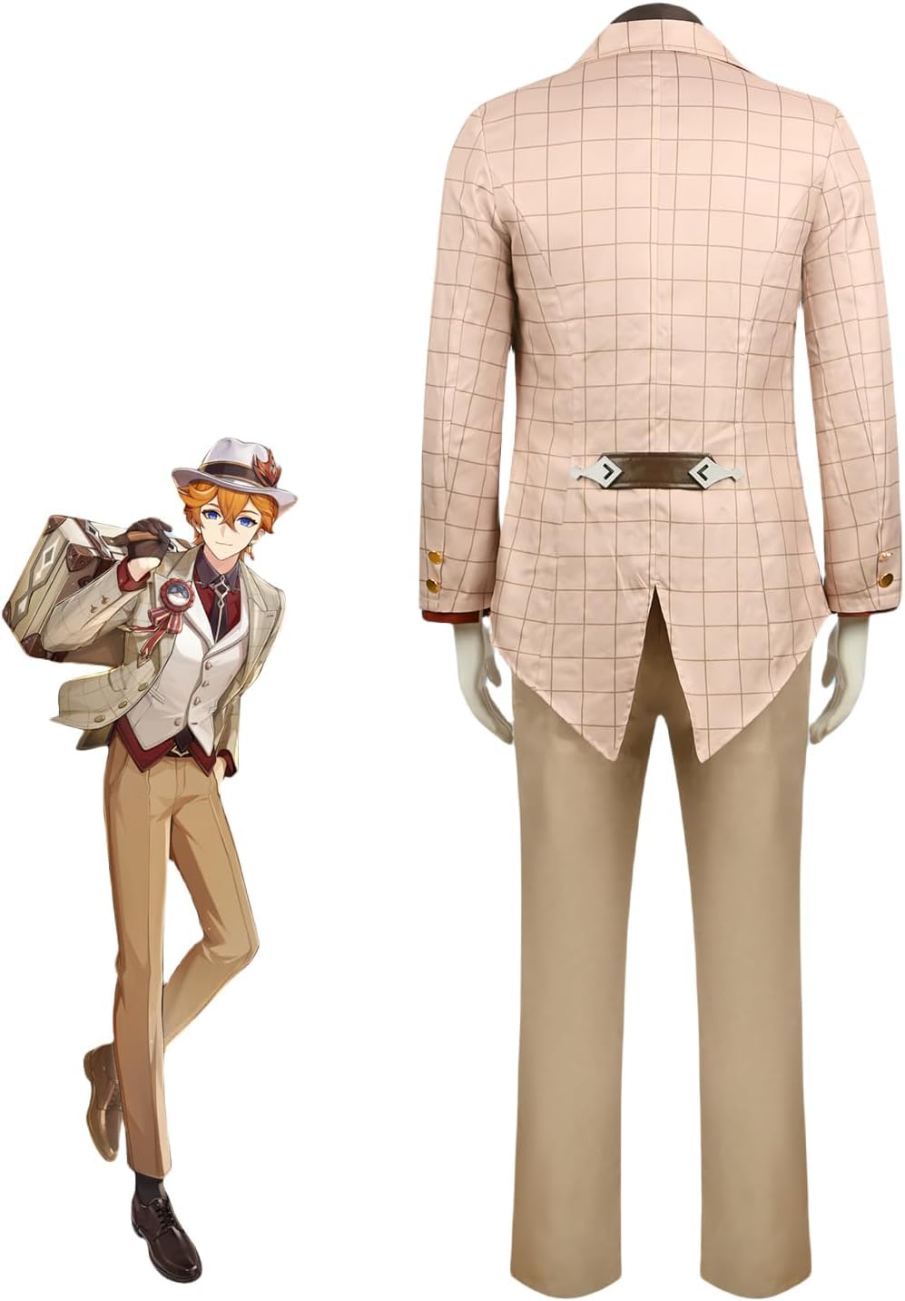 Amazon.co.jp: タルタリヤ 原神 FES コラボコスチューム ウィッグ付き