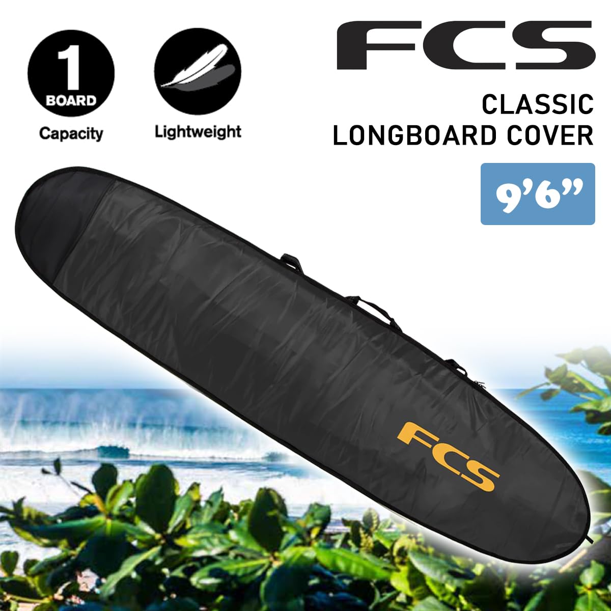 Amazon | FCS ボードケース ハードケース CLASSIC LONGBOARD COVER 9'6