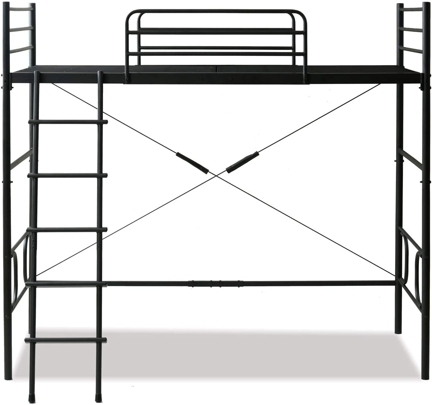 Amazon｜山善(YAMAZEN) ロフトベッド 幅98×奥行204×高さ181(ミドル時89