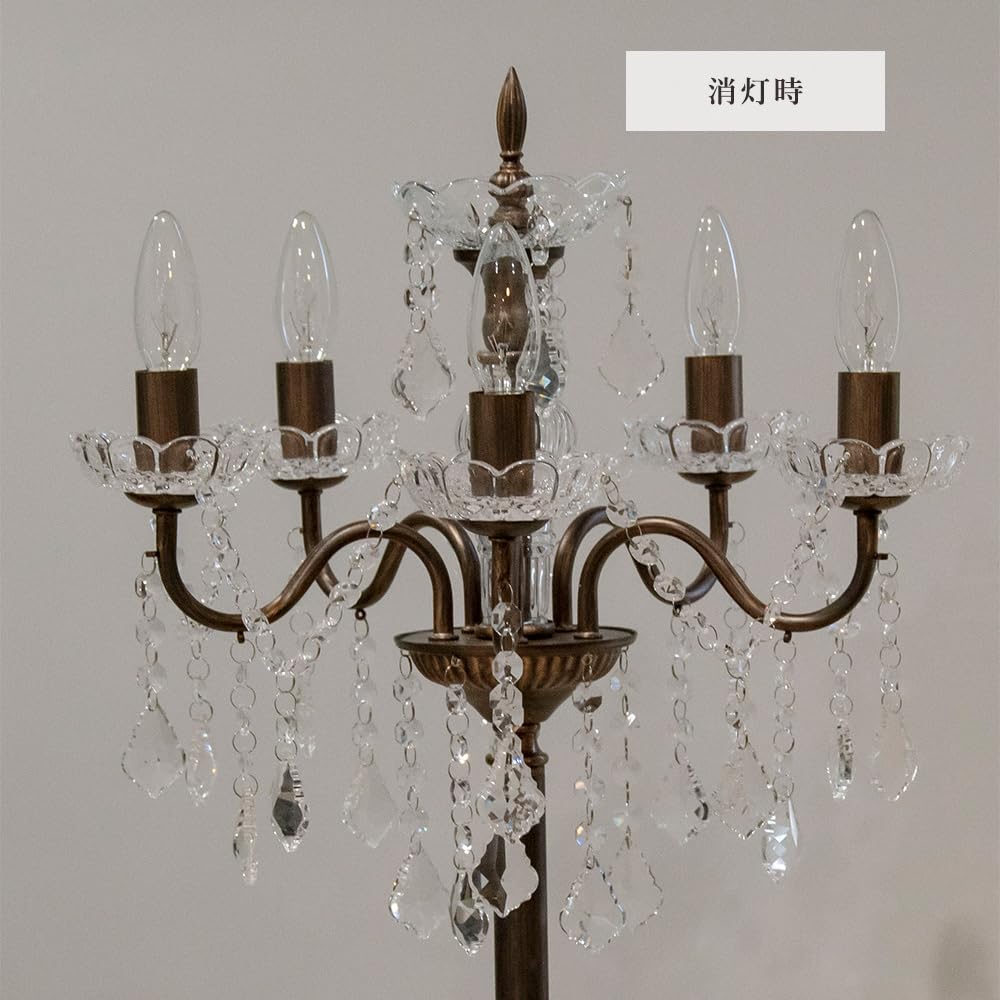 Amazon.co.jp : スタンド シャンデリア 5灯 スタンドライト フロア