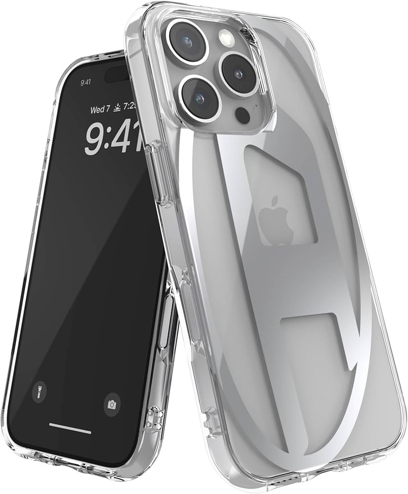 Amazon.co.jp: DIESEL iPhone16proケース Dロゴ クリアケース