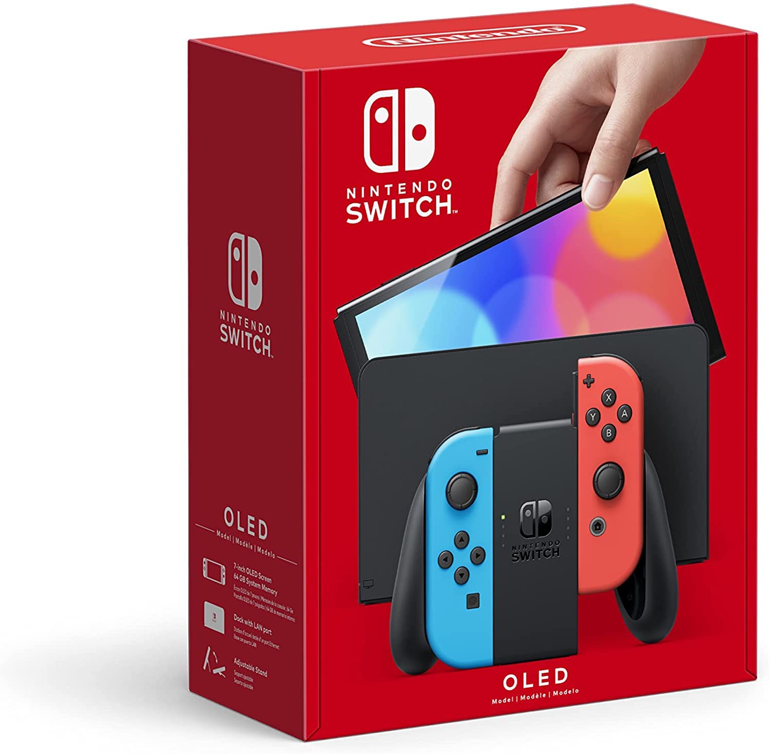 Amazon.com: Nintendo Switch – OLED Model w/Neon Red & Neon Blue
