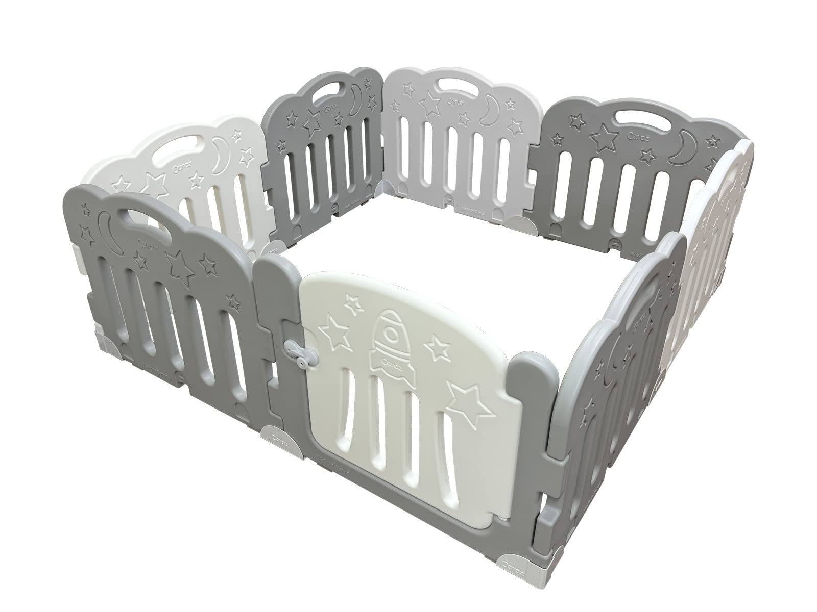 Amazon.co.jp: Caraz ベビーフェンス ベビーサークル【8枚 セット