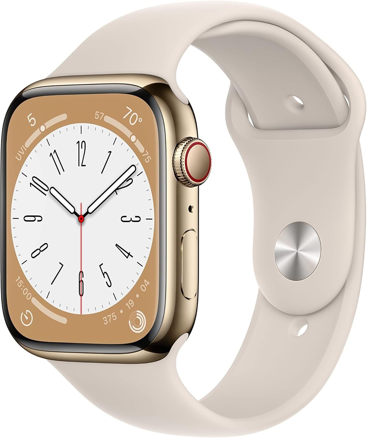 Amazon.com: Apple Watch Series 8 (GPS + Cellular, 45mm) - Gold
