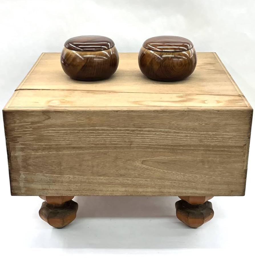 昭和レトロ 木製 囲碁版囲碁盤 脚付きレトロ ビンテージ ボードゲーム