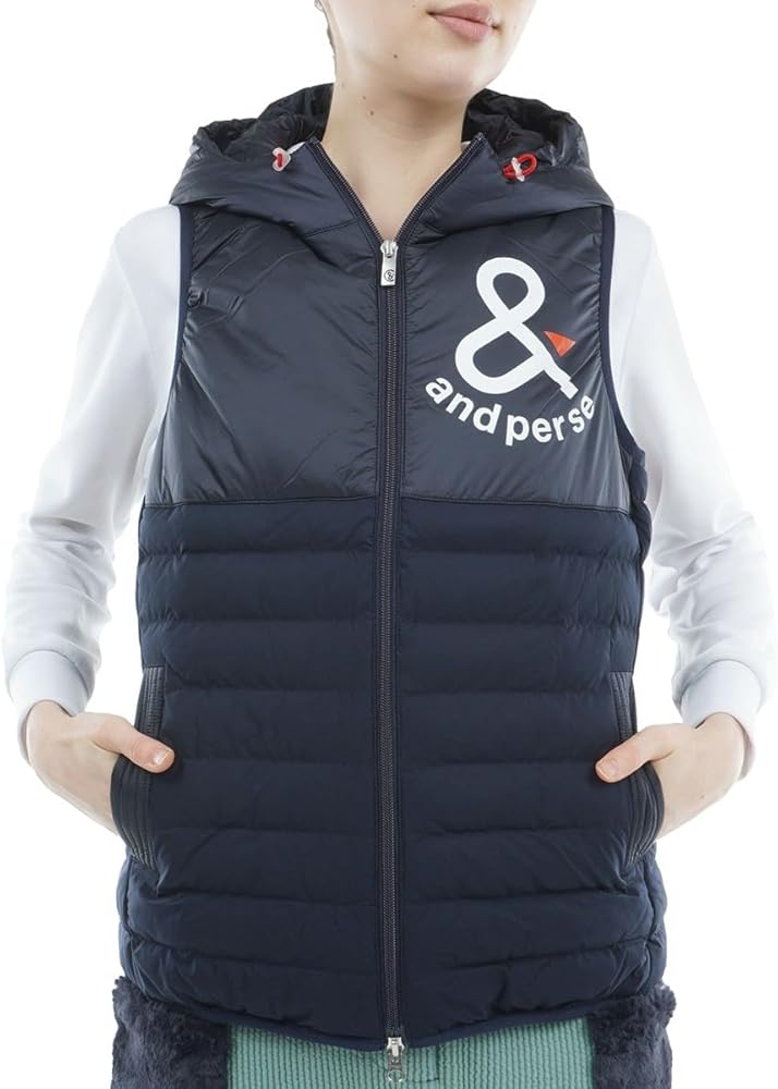 Amazon | [アンパスィ] 中綿ベスト レディース ゴルフウェア aff1013g2