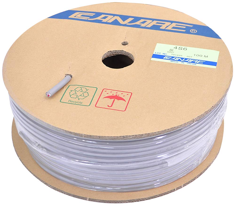 Amazon.co.jp: カナレ/CANARE 4心スピーカーケーブル 外径6.4mm×100m
