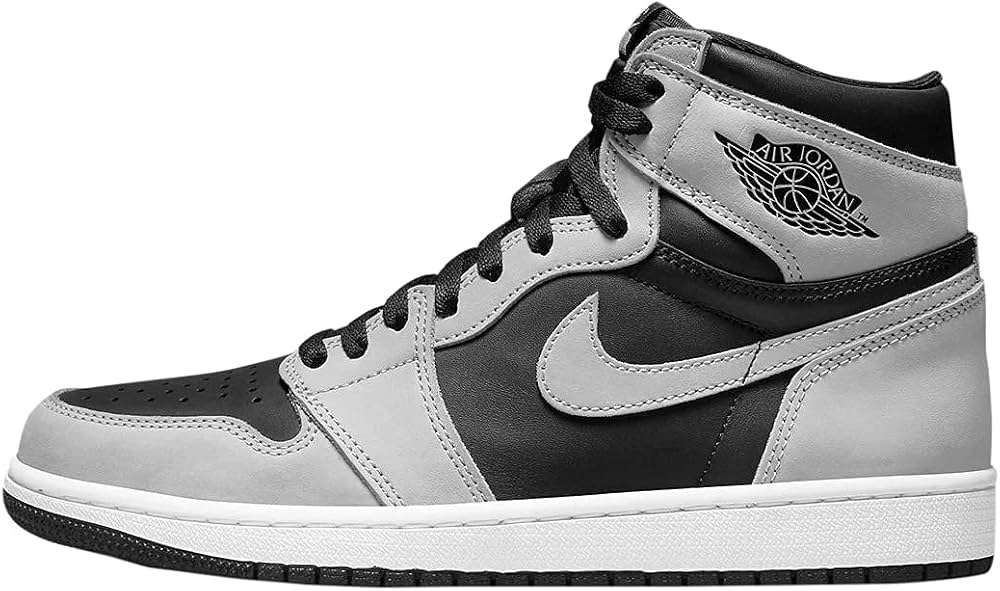 Amazon.com | Nike Men's Air Jordan 1 High OG Shoes, Black/Lt Smoke