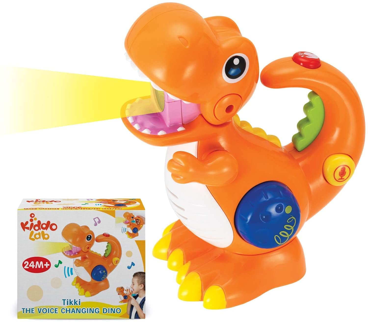 Amazon.com: KiddoLab Tikki The Dino - Dinosaur Toy with Voice
