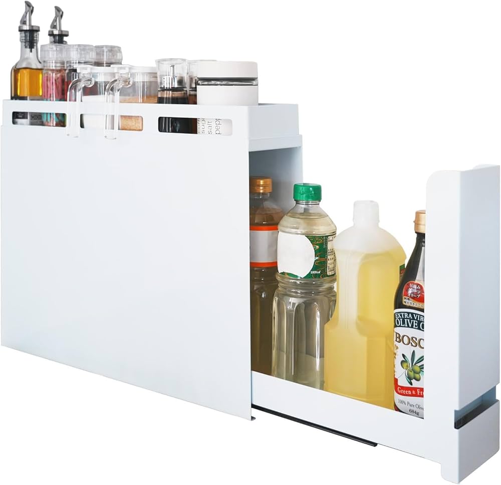 Amazon｜隠せる調味料ラック おしゃれ 調味料ラック 引き出しラック