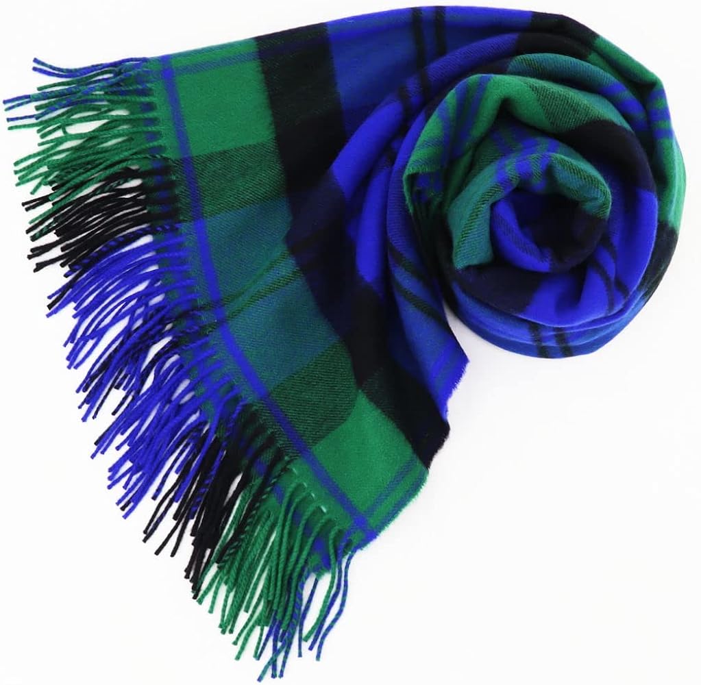 Amazon | ジョンストンズオブエルガン ストール カシミア100% タータン