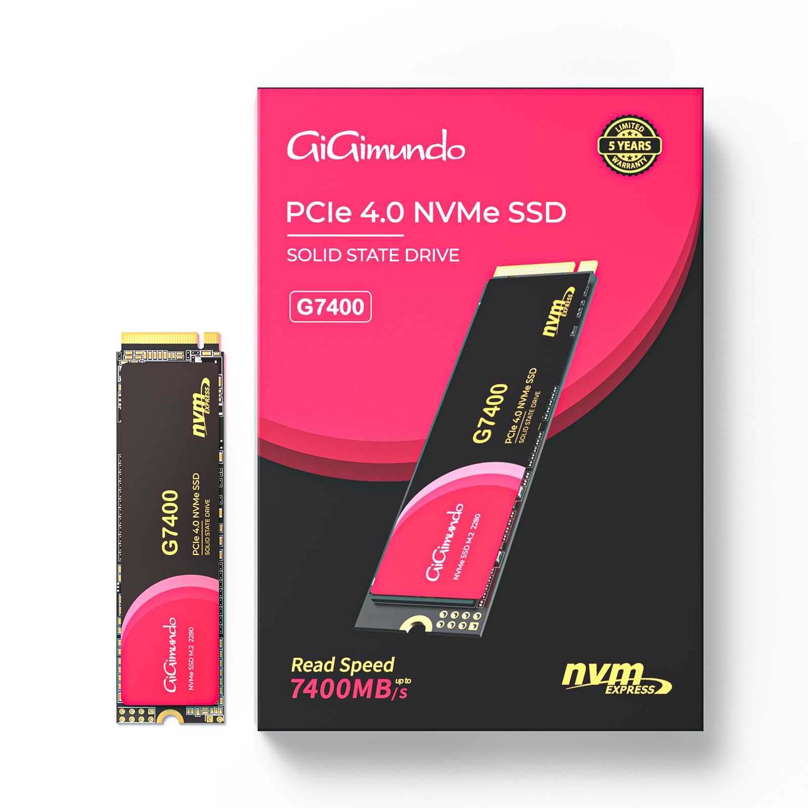 Amazon | GiGimundo G7400 SSD【業界新登場】2TB NVMe PCIe Gen4.0x4