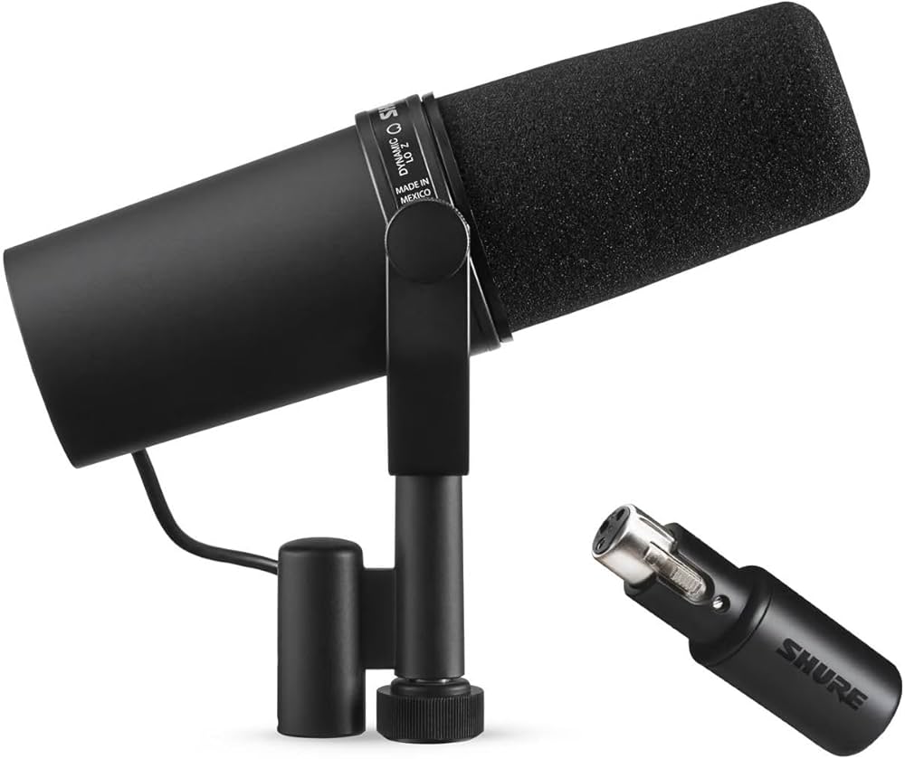 Shure SM7B Dynamic Microphone with MVX2U Interface - Studio