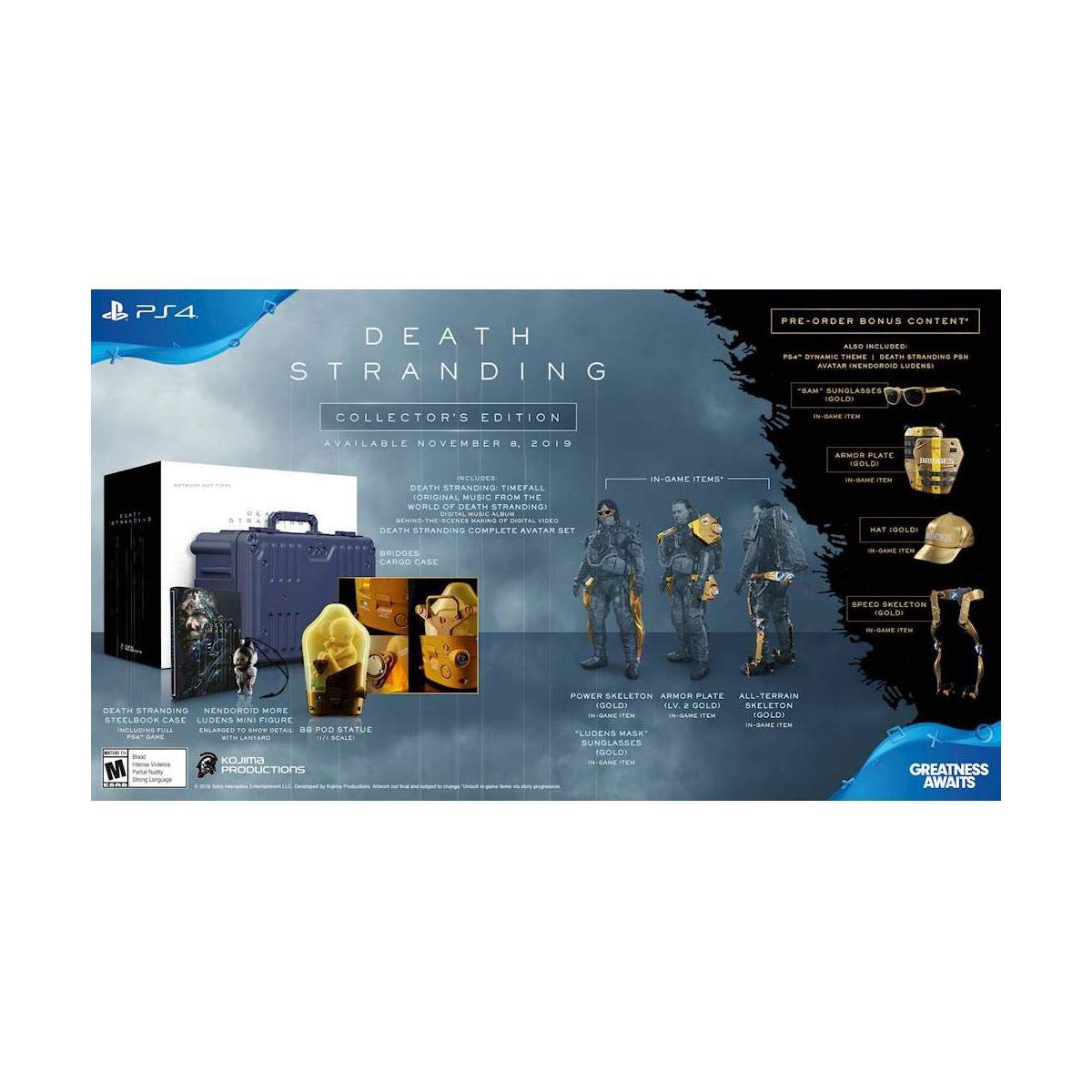 Amazon.com: Death Stranding - PlayStation 4 Collector's Edition