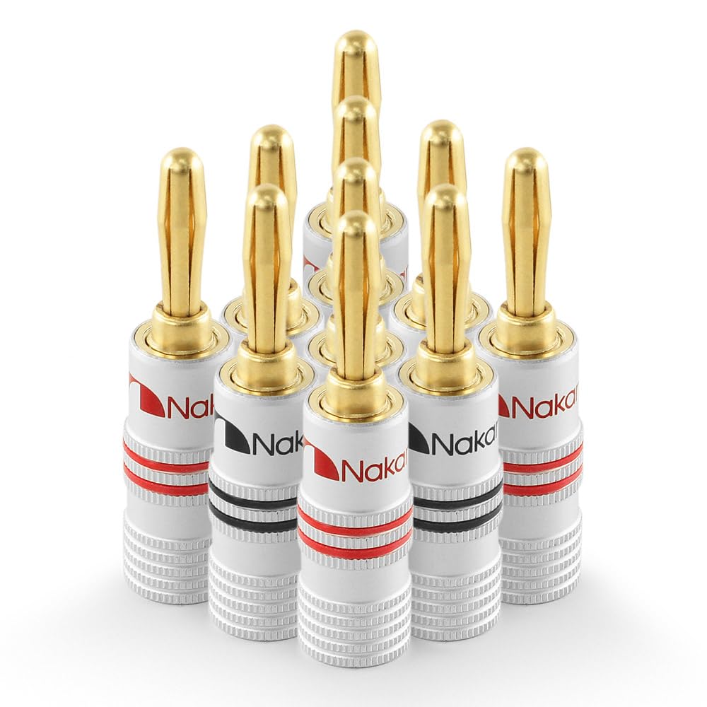 Amazon | Nakamichi バナナプラグ banana plugs 24K金メッキ