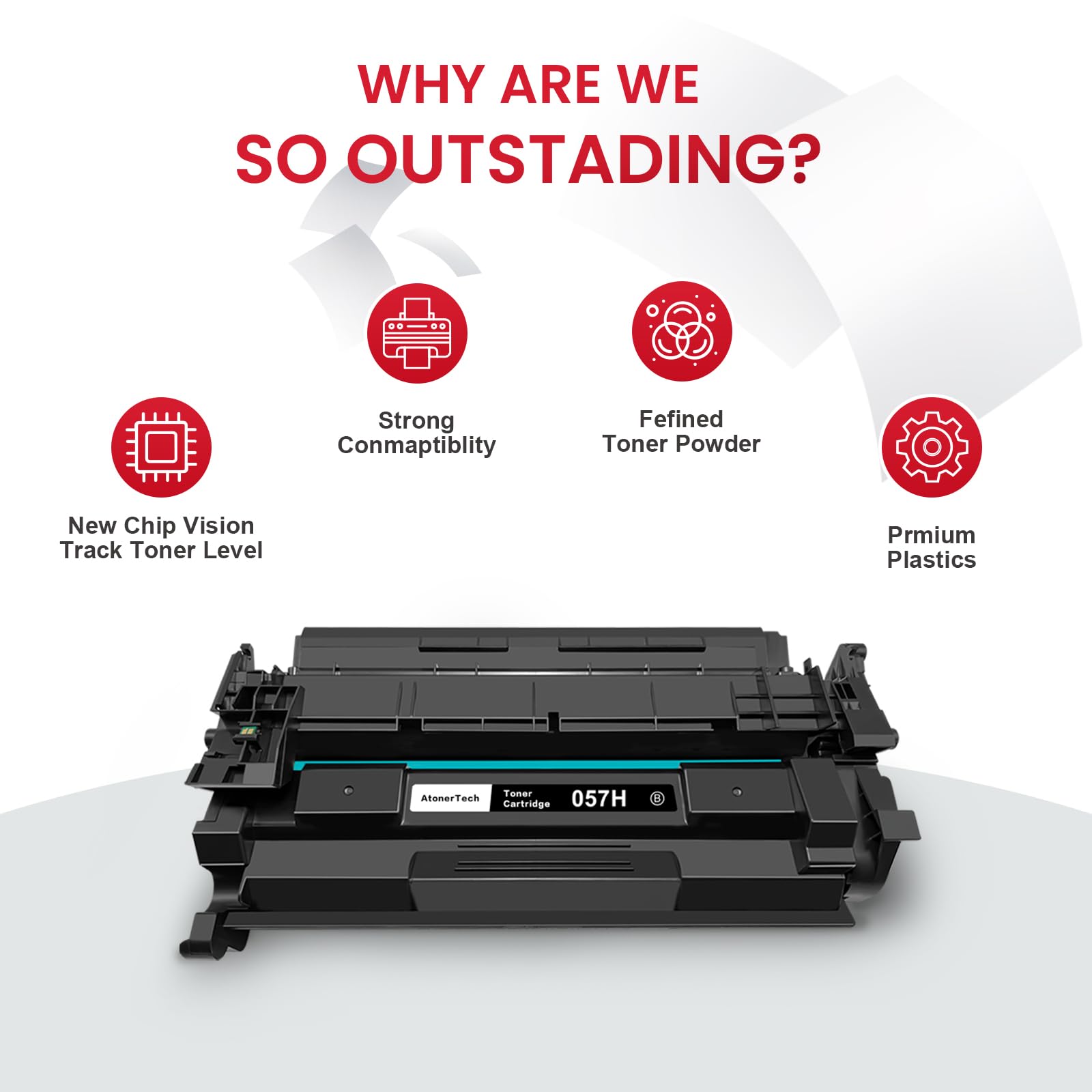 Amazon.co.jp: AtonerTech 057/057H 大容量トナーカートリッジ Canon