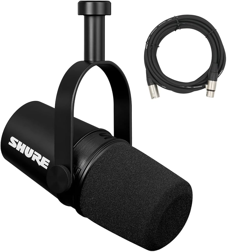 Amazon.com: Shure MV7X XLR Podcast Microphone with XLR Cable