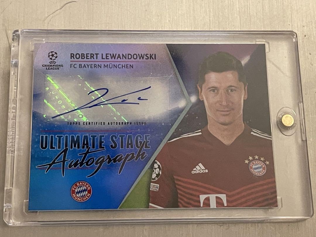 Amazon.co.jp: サッカー レヴァンドフスキ サイン topps カード 99シリ